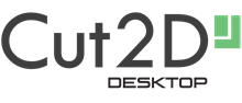 Cut2D CAM software desktop versie