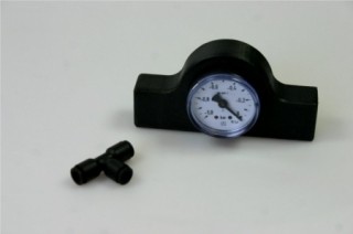 Manometer voor Smart en RAL Vacuümtafels 6 mm slang